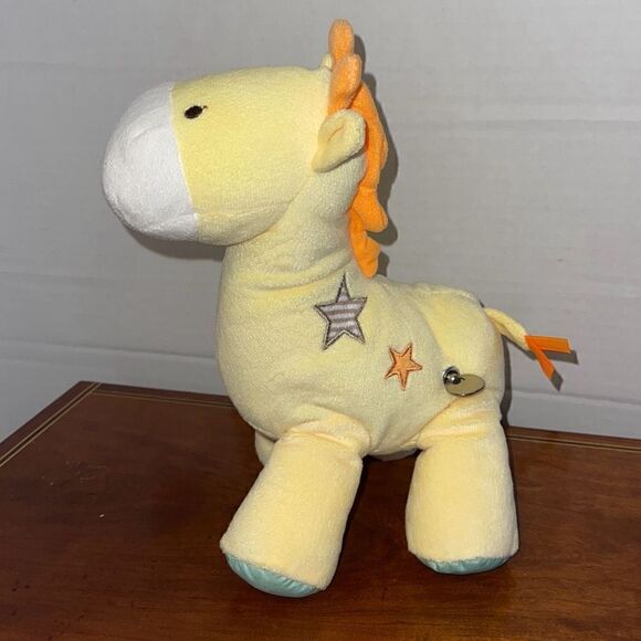 Carters Plush Musical Animated GIRAFFE Yellow wind up Baby Child of Mine - Picture 1 of 8